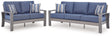 Half Moon Beach 2-Piece Outdoor Sofa and Loveseat
