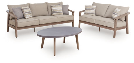 Harmony Headlands 3-Piece Outdoor Sofa and Loveseat with Coffee Table