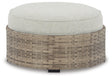 Calworth Outdoor Ottoman with Cushion