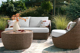 Double Point 2-Piece Outdoor Package (Outdoor Loveseat/2 Swivel Chairs (Set of 3), Outdoor Coffee Table)