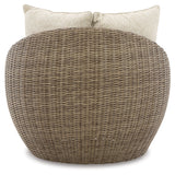 Danson 2 Swivel Lounge Chairs and End Table