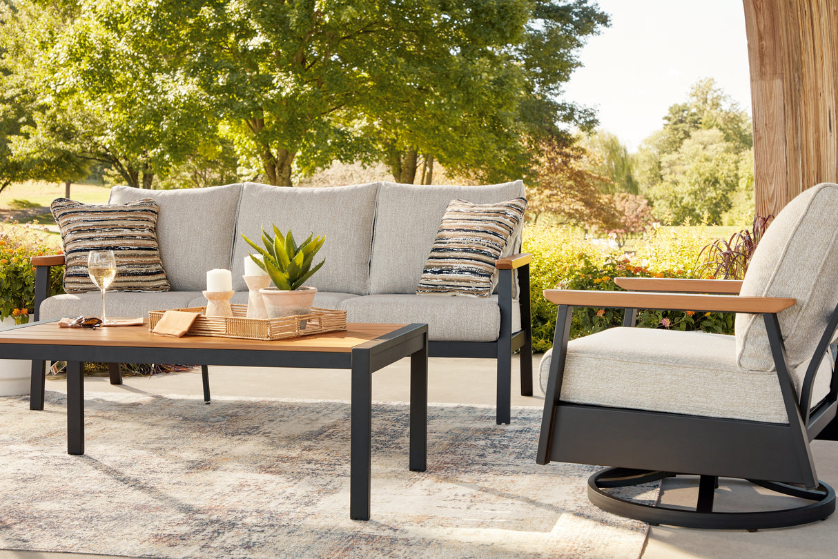 Carmel Highlands Outdoor Sofa/Chairs/Table (Set of 4)