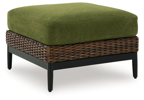 Horizon Hall Outdoor Ottoman with Cushion