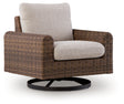 Dolan Creek Outdoor Swivel Lounge Chair with Cushion