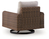 Dolan Creek Outdoor Swivel Lounge Chair with Cushion