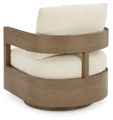 Serene Bay 4-Piece Outdoor Sofa and 2 Chairs with Coffee Table (Outdoor Sofa with Cushion, Outdoor Swivel Glider Chair with Cushion, Outdoor Swivel Glider Chair with Cushion, Outdoor Coffee Table)