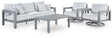 Hurley Park Outdoor Sofa, 2 Lounge Chairs and Coffee Table