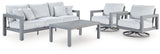 Hurley Park Outdoor Sofa, 2 Lounge Chairs and Coffee Table