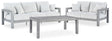 Hurley Park 3-Piece Outdoor Sofa and Loveseat with Coffee Table