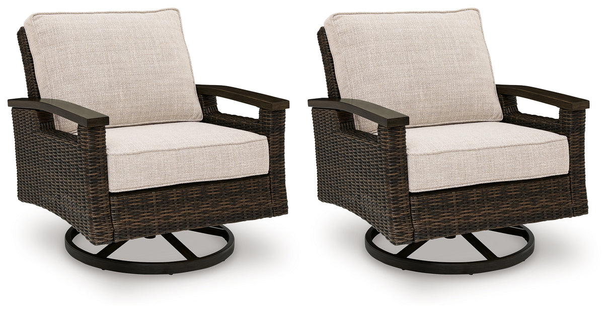 Monterey Point Outdoor Swivel Lounge Chair (Set of 2)