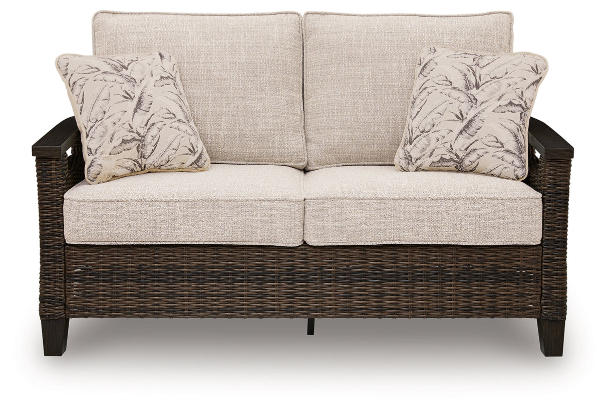 Monterey Point Outdoor Loveseat with Cushion