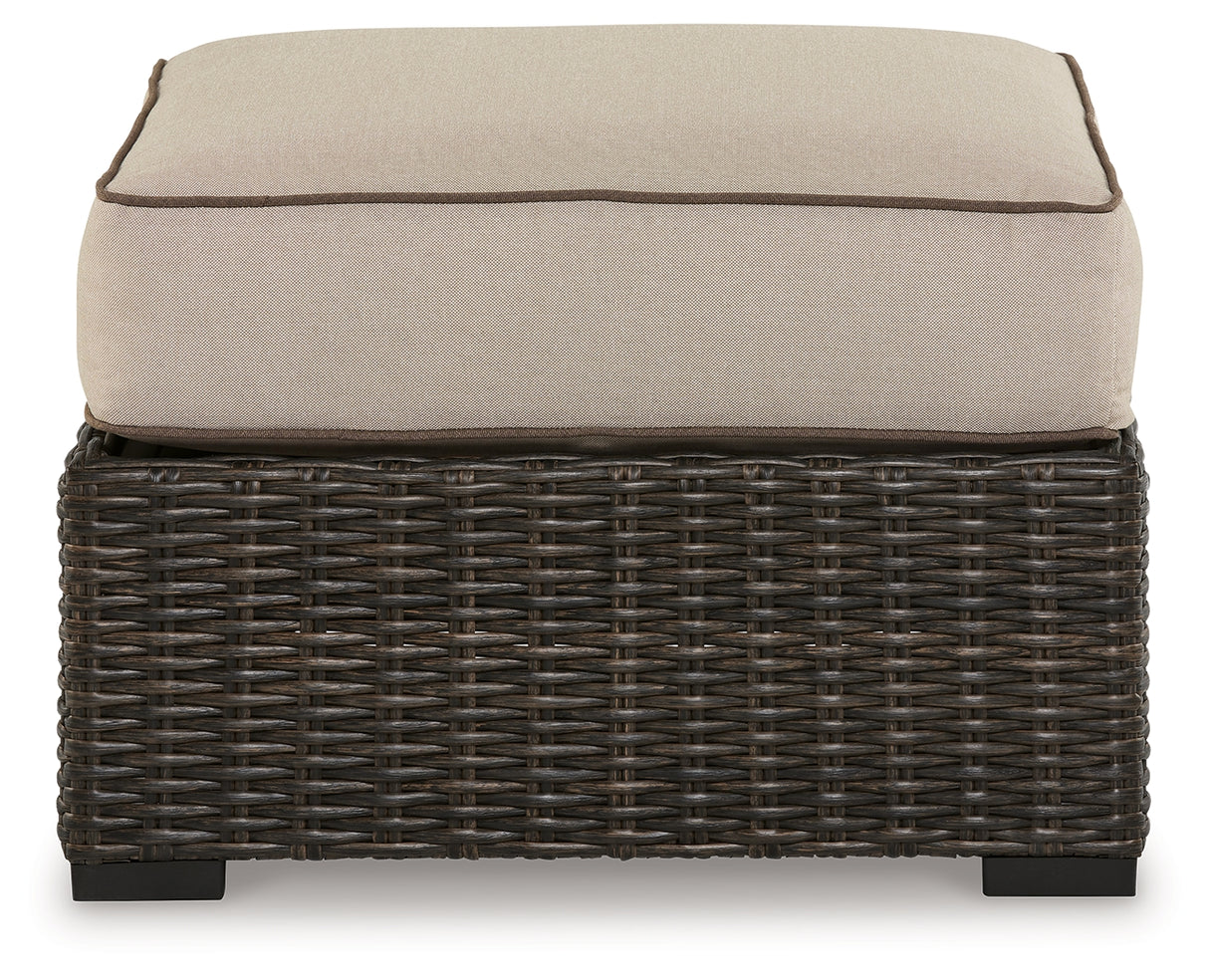 Coastline Bay Outdoor Ottoman with Cushion