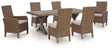 Laguna Heights 4-Piece Outdoor Dining Table and 6 Chairs