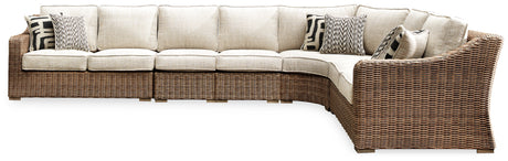 Beachcroft 3-Piece Outdoor Seating Set (Configuration: 5-Piece (Beachcroft Outdoor Armless Chair with Cushion, Beachcroft Outdoor Armless Chair with Cushion, Beachcroft Outdoor Curved Corner Chair with Cushion, Beachcroft 2-Piece Outdoor Loveseat with Cushion))