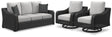 Beachcroft 3-Piece Outdoor Sofa with 2 Lounge Chairs