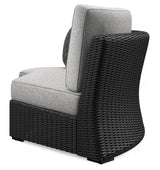 Beachcroft 3-Piece Outdoor Sectional (Configuration: 5-Piece (Beachcroft Outdoor Armless Chair with Cushion, Beachcroft Outdoor Armless Chair with Cushion, Beachcroft Outdoor Curved Corner Chair with Cushion, Beachcroft 2-Piece Outdoor Loveseat with Cushion))