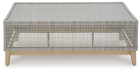 Seton Creek 3-Piece Outdoor Sofa and Loveseat with Coffee Table (Outdoor Sofa with Cushion, Outdoor Loveseat with Cushion, Outdoor Coffee Table)