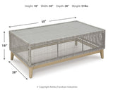 Seton Creek 3-Piece Outdoor Sofa and Loveseat with Coffee Table (Outdoor Sofa with Cushion, Outdoor Loveseat with Cushion, Outdoor Coffee Table)