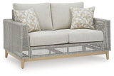 Seton Creek 3-Piece Outdoor Sofa and Loveseat with Coffee Table