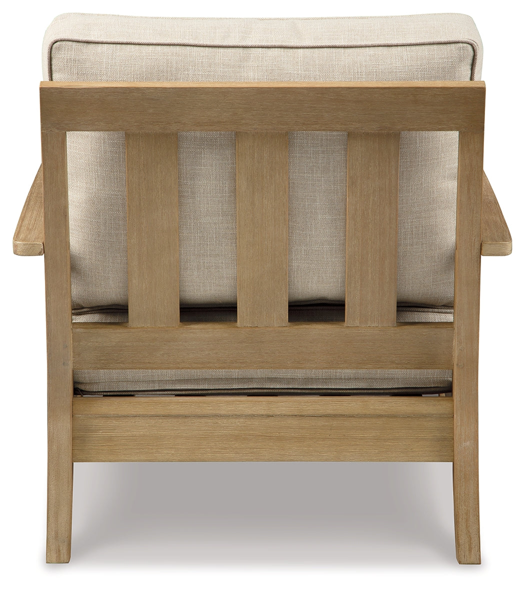 Clare View 4-Piece 2 Outdoor Lounge Chairs with 2 End Tables