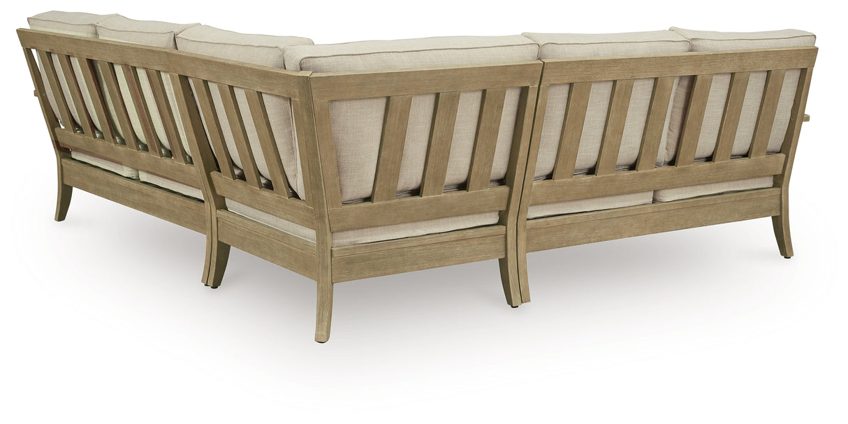 Clare View 3-Piece Outdoor Sectional (Configuration: 3-Piece (Clare View Right-Arm/Left-Arm Loveseat, Clare View Corner with Cushion))