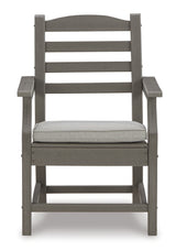 Visola 3-Piece Outdoor Dining Table and 4 Chairs (Outdoor Dining Table, Arm Chair with Cushion (Set of 2), Arm Chair with Cushion (Set of 2))