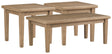 Gerianne 3-Piece Outdoor Coffee Table with 2 End Tables (Coffee Table, End Table, End Table)