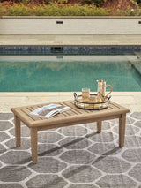 Gerianne 3-Piece Outdoor Coffee Table with 2 End Tables (Coffee Table, End Table, End Table)