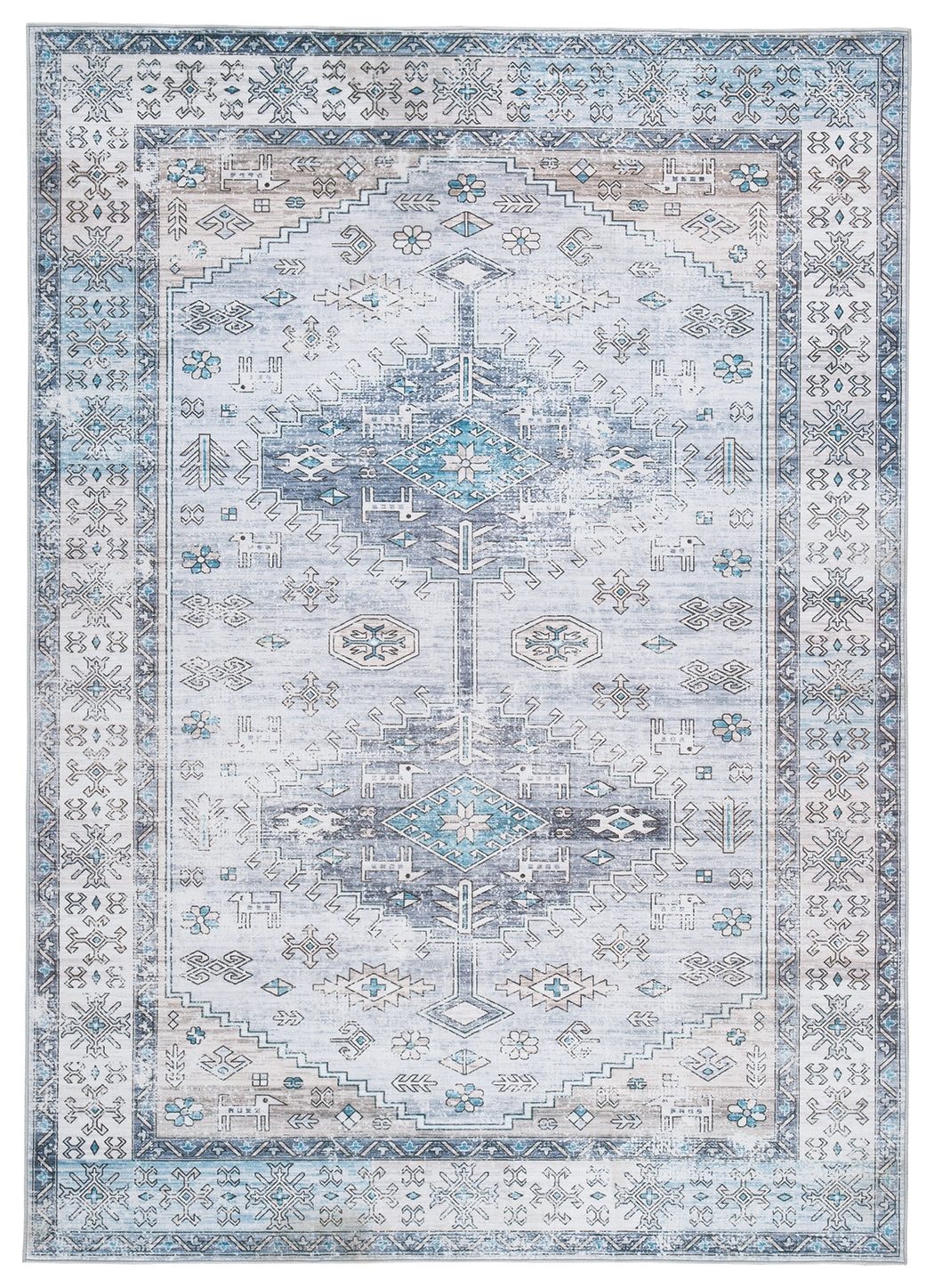 Hebruns 5' x 7' Washable Rug