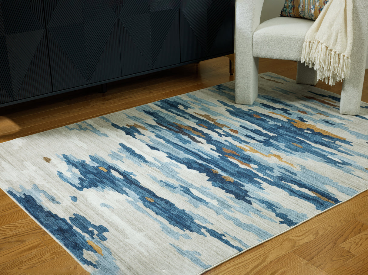 Vinlett 5' x 7' Washable Rug (Rug Size: 5' x 7')