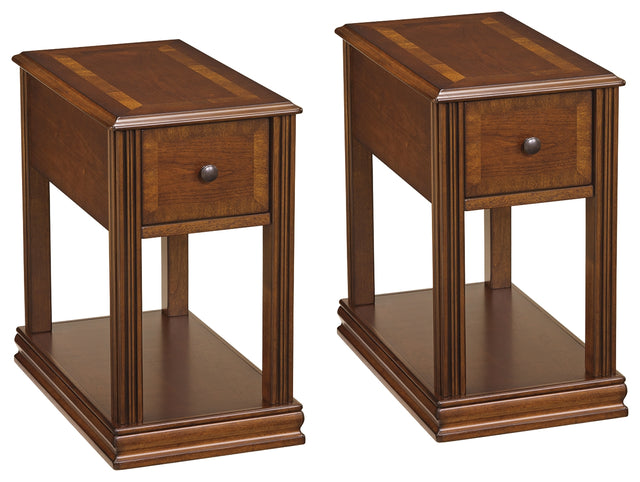 Breegin 2-Piece 2 End Tables (Chairside End Table, Chairside End Table)