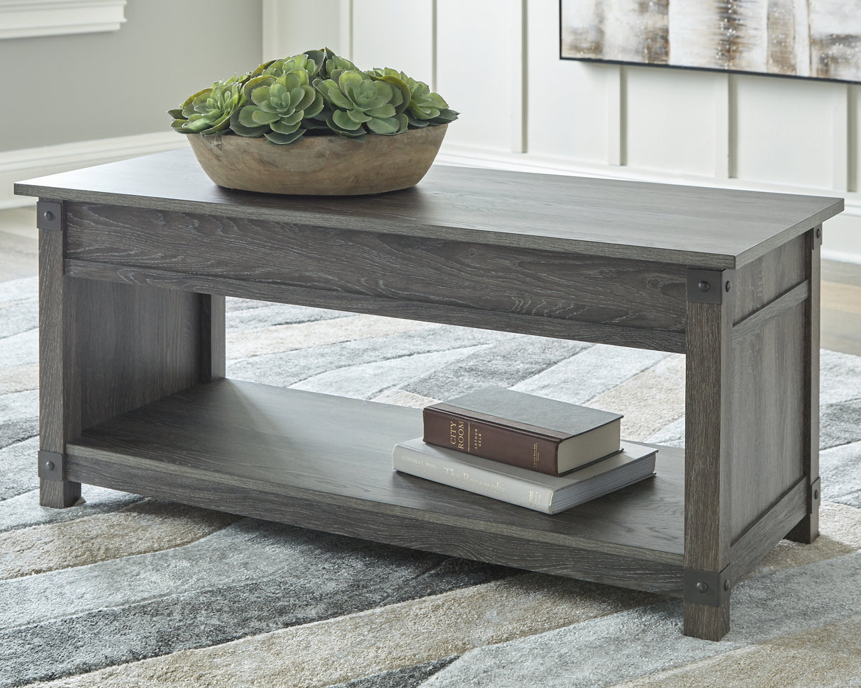 Freedan Lift-top Coffee Table, 2 End Tables and Console