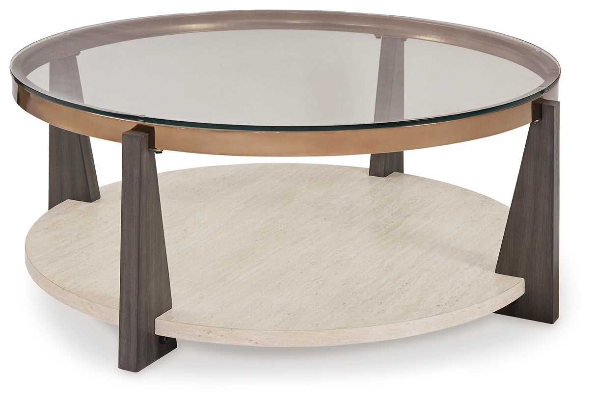 Frazwa 3-Piece Coffee Table with 2 End Tables (Coffee Table, End Table, End Table)