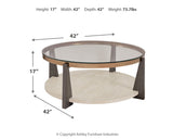 Frazwa 3-Piece Coffee Table with 2 End Tables (Coffee Table, End Table, End Table)