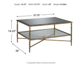 Cloverty Coffee Table and 2 End Tables