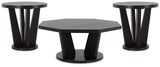 Chasinfield 3-Piece Coffee Table with 2 End Tables (Coffee Table, End Table, End Table)