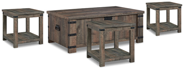 Hollum Coffee Table and 3 End Tables