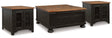 Valebeck 3-Piece Coffee Table with 2 End Tables (Coffee Table with Lift Top, End Table, End Table)