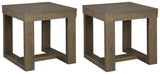 Cariton 2-Piece 2 End Tables (End Table, End Table)