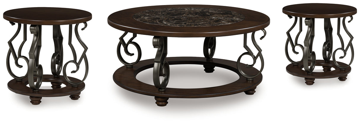 Frallyn Coffee Table and 2 Ends