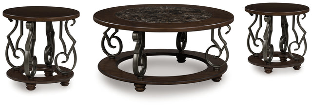 Frallyn Coffee Table and 2 Ends