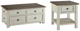 Bolanburg 2-Piece Coffee Table with 1 End Table (Coffee Table with Lift Top, End Table)