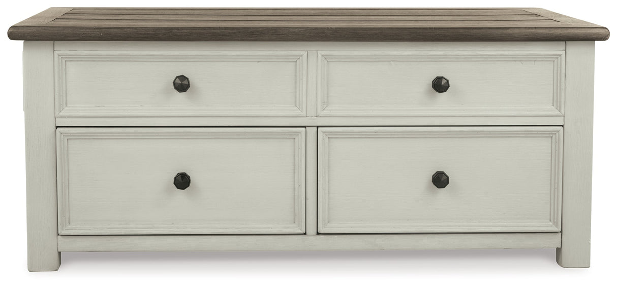 Bolanburg Coffee Table and 2 Chairside End Tables with Console