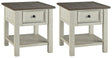 Bolanburg 2-Piece 2 End Tables (End Table, End Table)