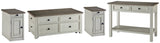 Bolanburg Coffee Table and 2 Chairside End Tables with Console