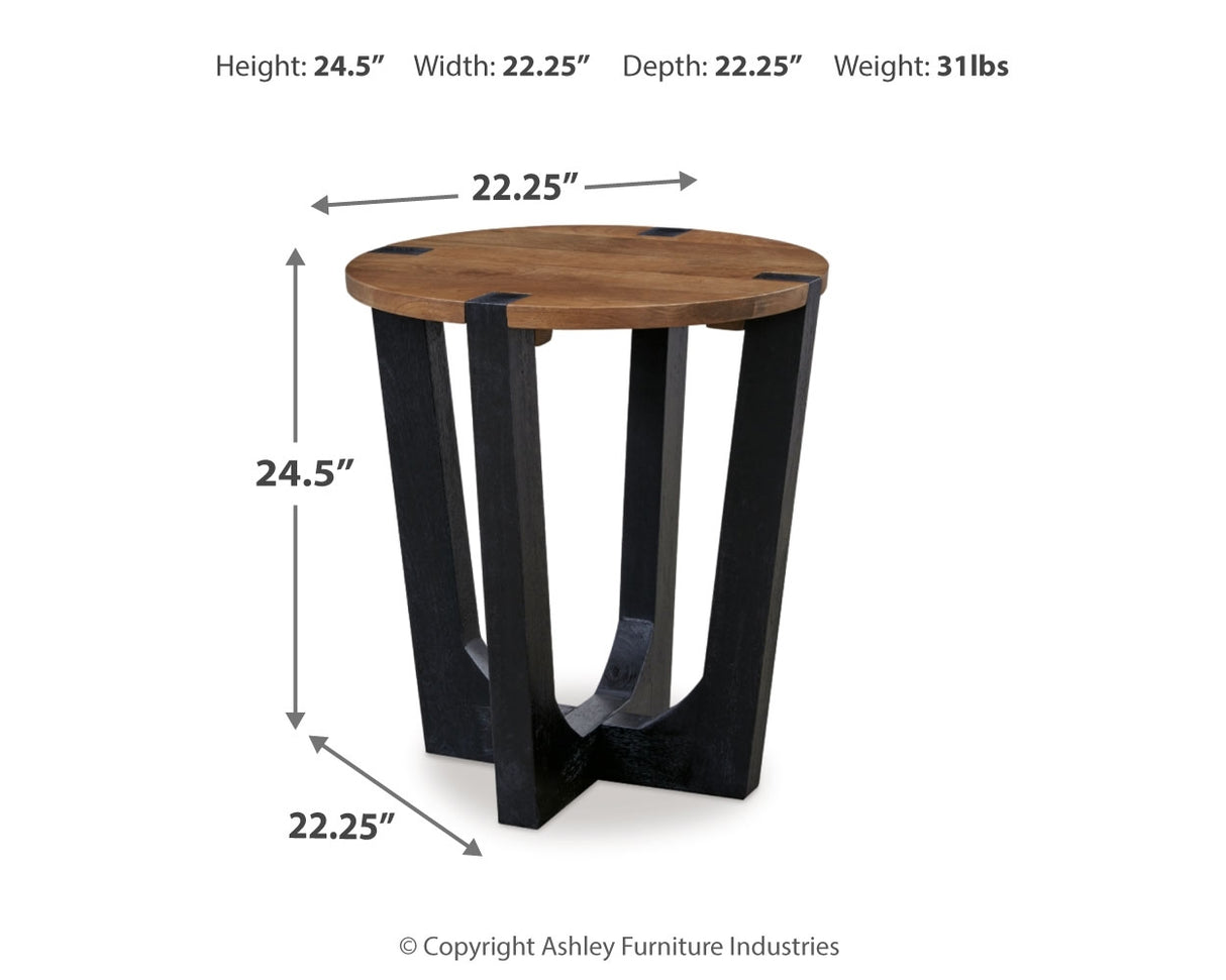 Hanneforth Coffee Table and 2 End Tables