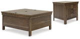 Moriville 2-Piece Coffee Table with 1 End Table (Lift-Top Coffee Table, End Table)