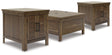 Moriville Lift-top Coffee Table and 2 End Tables