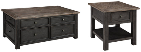 Tyler Creek 2-Piece Coffee Table with 1 End Table (Coffee Table with Lift Top, End Table)