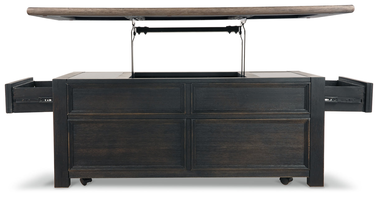 Tyler Creek Coffee Table and 2 End Tables with Console